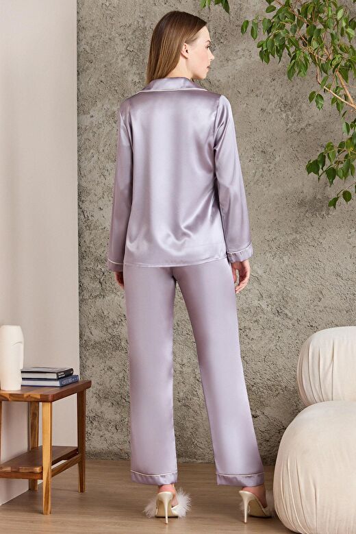 Pierre Cardin  Saten Biyeli Pijama Takımı  - 1200 2