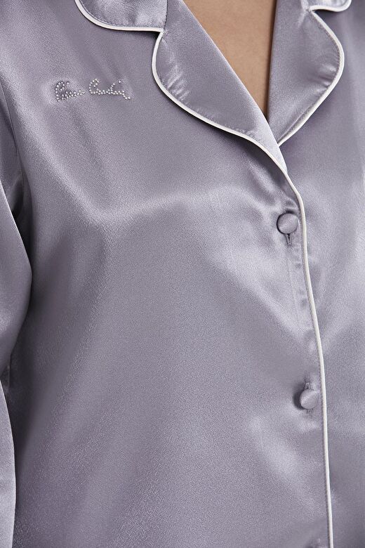 Pierre Cardin  Saten Biyeli Pijama Takımı  - 1200 3