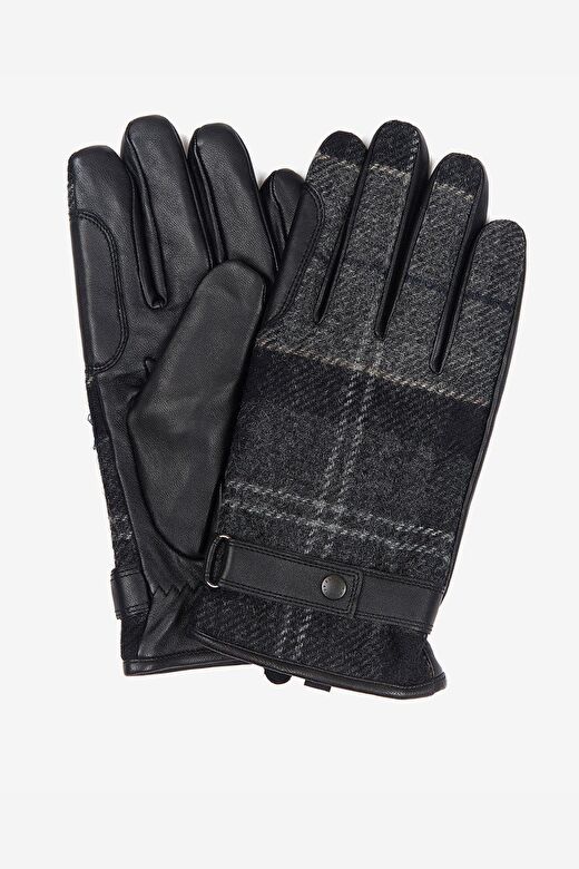 Barbour Newbrough Tartan Eldiven BK11 Black/Grey 1