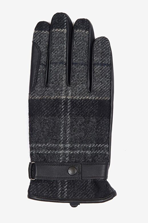 Barbour Newbrough Tartan Eldiven BK11 Black/Grey 3
