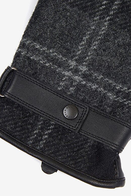 Barbour Newbrough Tartan Eldiven BK11 Black/Grey 4