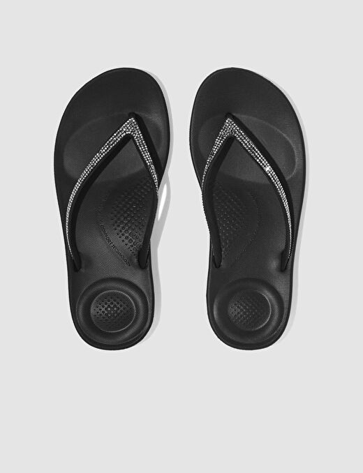 FitFlop IQUSHION SPARKLE R08 Siyah Kadın Parmak Arası Terlik 2