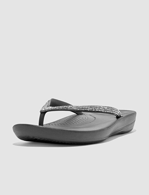 FitFlop IQUSHION SPARKLE R08 Siyah Kadın Parmak Arası Terlik 4