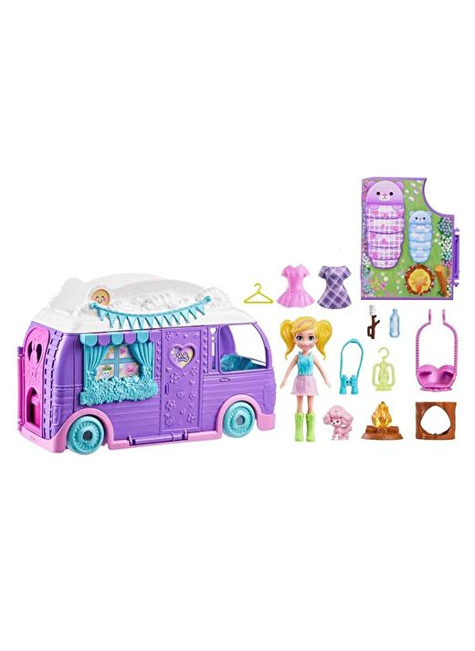Polly Pocket Eğlenceli Karavan Oyun Seti JCC32  4