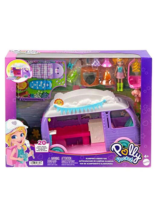 Polly Pocket Eğlenceli Karavan Oyun Seti JCC32  3