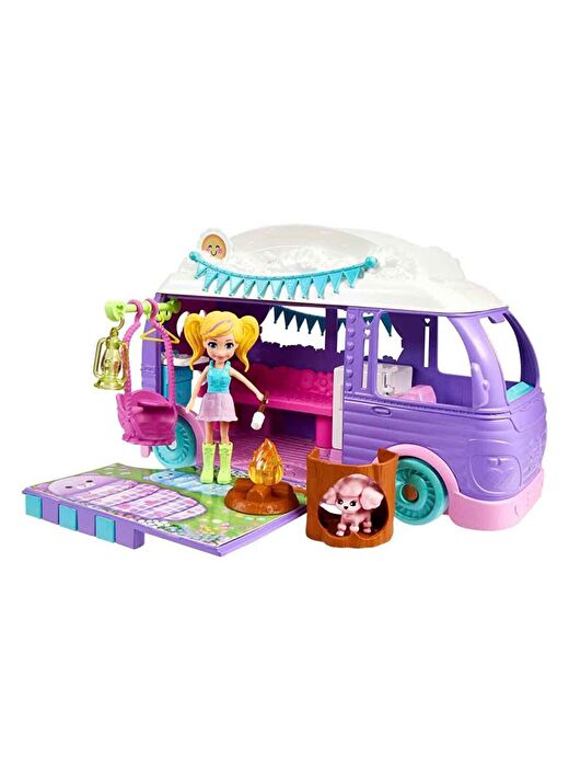 Polly Pocket Eğlenceli Karavan Oyun Seti JCC32  2