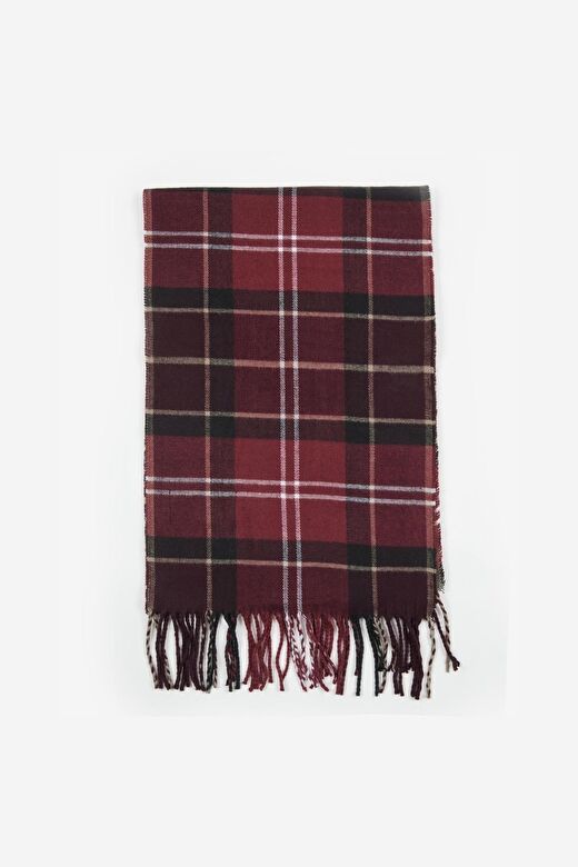 Barbour Unisex Galingale Tartan Atkı RE98 Winter Red 3