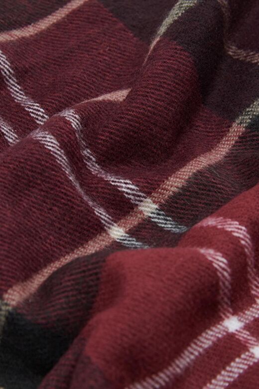 Barbour Unisex Galingale Tartan Atkı RE98 Winter Red 4