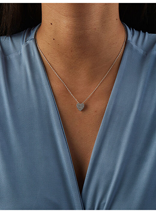 Kelly Kalp Pendant Kolye 1 mikron 18 Ayar Altın/Rodyum Kaplama (925 Ayar Gümüş Üzerine) 4