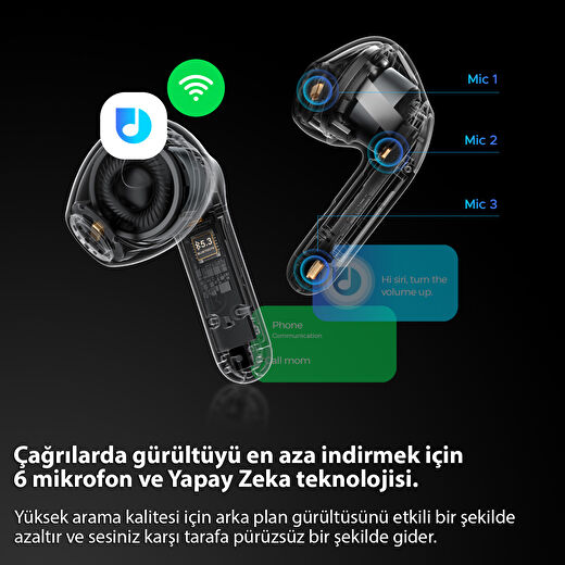 Soundpeats Air4 Lite Kulaklık Ldac Codec ile Bluetooth 5.3 Hi Res, 6 Mikrofonlu  Bluetooth Kulaklık 2