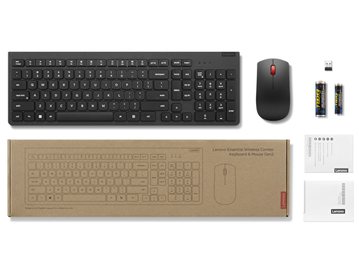 Lenovo Essential Kablosuz Klavye Mouse Set Türkçe Q - 4X31N50744 1
