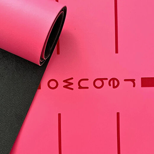 Rebuwo Hizalama Tasarım 5mm Kauçuk Mat Kaydırmaz Yoga Mat Pilates Mat Pembe 2