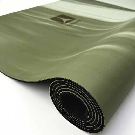 Rebuwo Kaydırmaz Doğal Kauçuk Yoga Matı Pilates Mat Yeşil Desenli 1