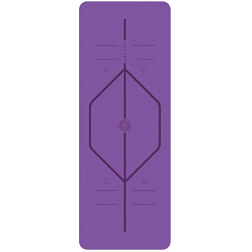 Rebuwo Hizalama Tasarım 5mm Kauçuk Mat Kaydırmaz Yoga Mat Pilates Mat Mor 1