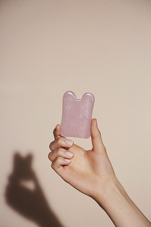 ROSE QUARTZ SQUARE - GUA SHA 2