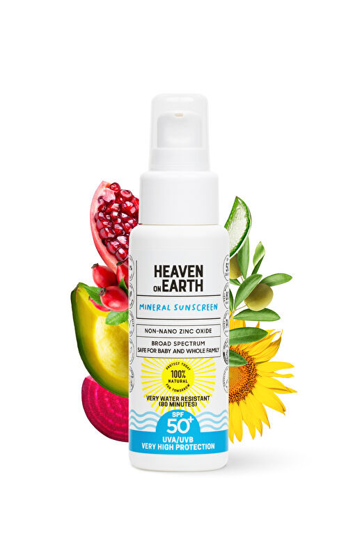 Mineral Güneş Kremi %100 Doğal Ve Organik Içerikli Korumalı Suya Dayanıklı Vegan 50 Spf 50 ml 1