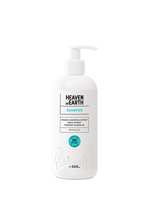 Tüm Saç Tipleri Saç Dökülme Karşıtı Sülfatsız Besleyici Şampuan Vegan %100 Doğal Ve Organik 300ml 1