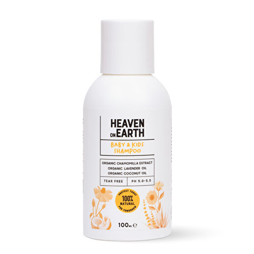 Konak Önleyici Bebek Çocuk Saç Vücut Şampuanı %100 Doğal Organik Papatya Lavanta Vegan - 100 ml 1