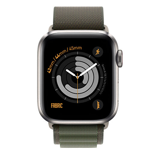 Buff Apple Watch Fabric Band 42/44/45mm Yeşil 3