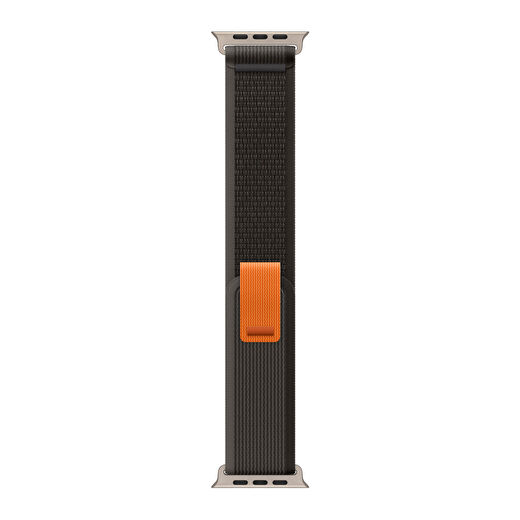 Buff Apple Watch Fabric Loop Kayış 42/44/45mm Siyah-Turuncu 3