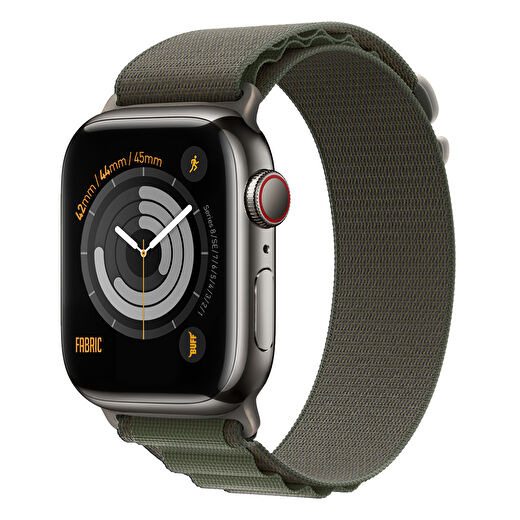 Buff Apple Watch Fabric Band 42/44/45mm Yeşil 1
