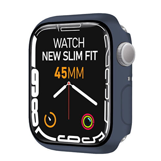 Buff Apple Watch New Slim Fit 45mm Kılıf Lacivert 1