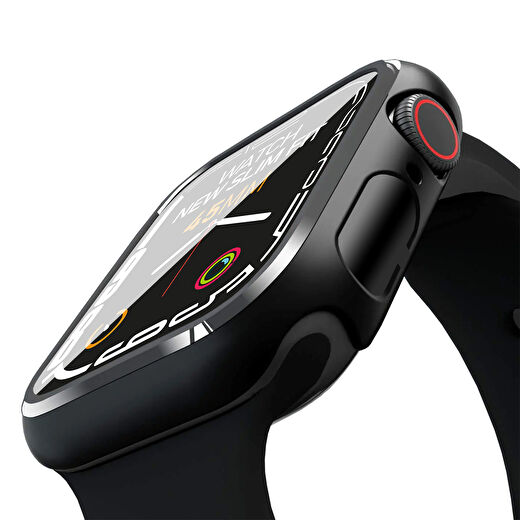 Buff Apple Watch New Slim Fit 45mm Kılıf Siyah 2