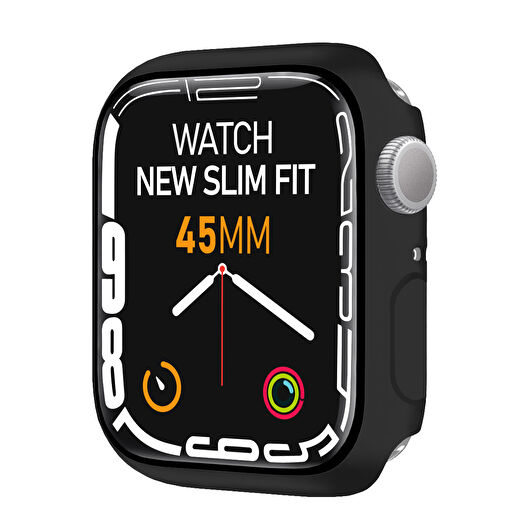 Buff Apple Watch New Slim Fit 45mm Kılıf Siyah 1