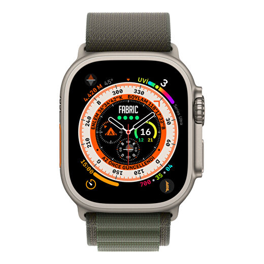 Buff Apple Watch Ultra Fabric Band 49mm Kayış Yeşil 2