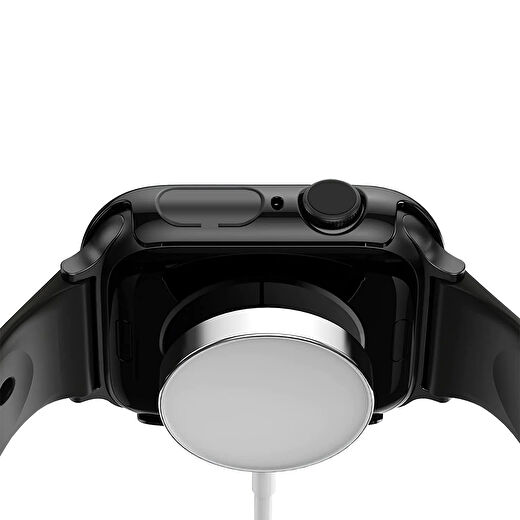 Buff Apple Watch New Slim Fit 45mm Kılıf Siyah 3