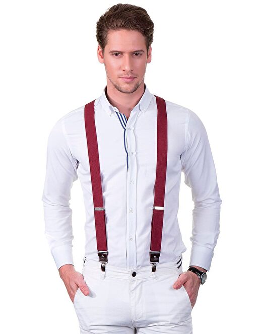 Bordo Erkek Pantolon Askısı 1