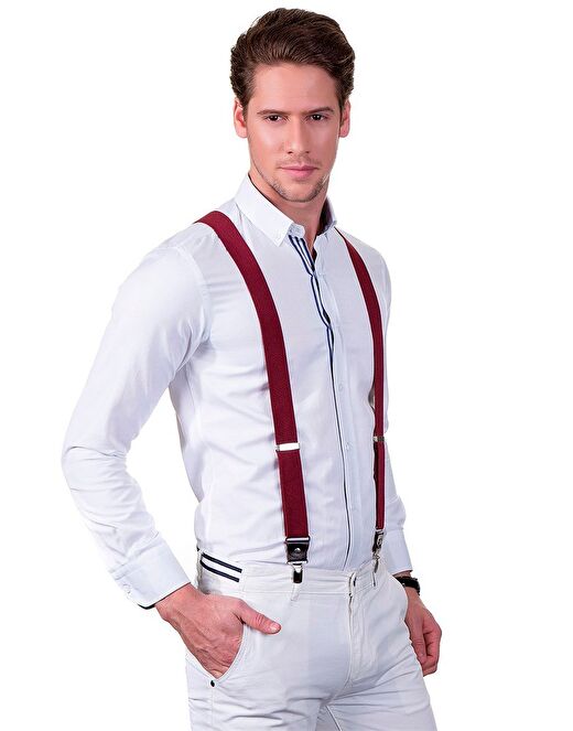 Bordo Erkek Pantolon Askısı 2
