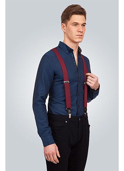 Bordo Erkek Pantolon Askısı 2