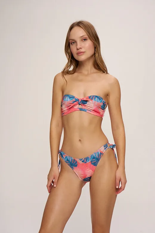 Hawai Yandan Bağcıklı Bikini Alt 1