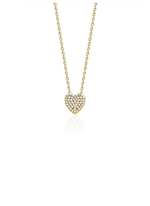 Kelly Kalp Pendant Kolye 1 mikron 18 Ayar Altın/Rodyum Kaplama (925 Ayar Gümüş Üzerine) 1