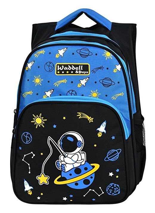 Waddell Çanta Sİyah Mavi Astronot İlkokul Çantası - Waddell Bag Erkek Okul Sırt Çantası 2
