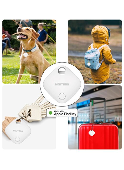 NEUTRON Smart Tag Akıllı Takip Cihazı Iphone Bul Uyumlu, Apple Lisanslı 2