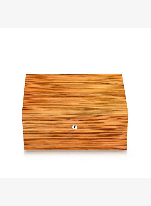 Sikarlan Cedar Puro Kutusu Humidor Mat Zebrano Wood 150s 3