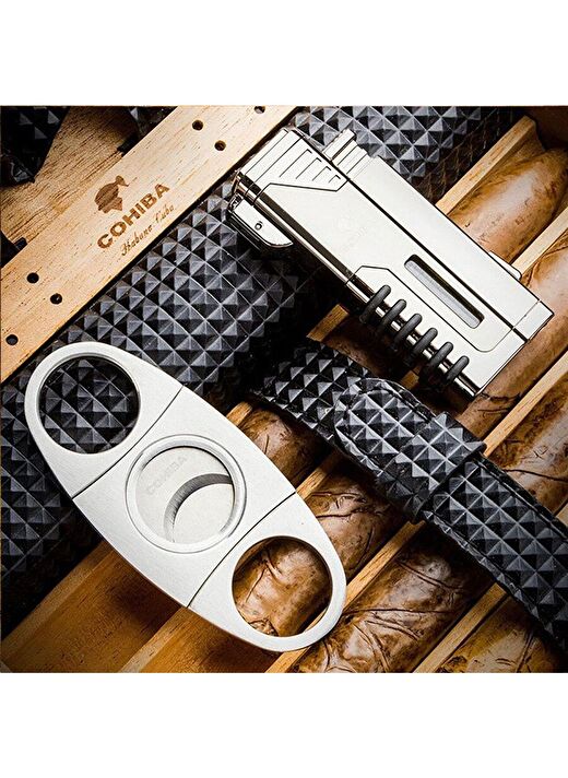 Cohiba Deri Puro Taşıma Çantası Çak+ Kes.Seti Siyah 3