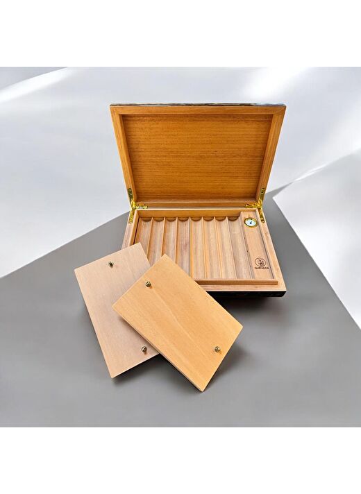 Guevara Ceviz Kaplama Puro Kutusu Humidor 8's 3