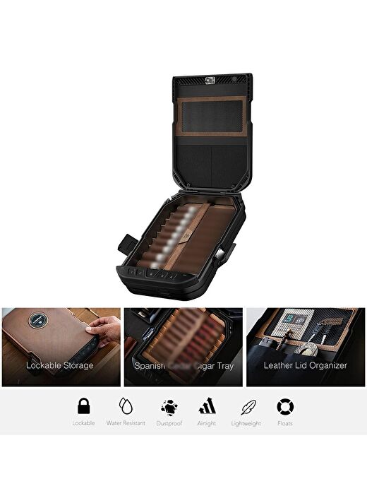 Vaultek Lifepod 2.0 Seyahat Humidoru Siyah 9's 4