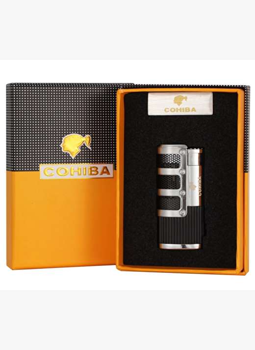Cohiba Classics Üç Torch Delicili Puro Çakmağı Siyah 3