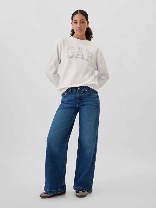 Gap Logo Bisiklet Yaka Fleece Sweatshirt 3