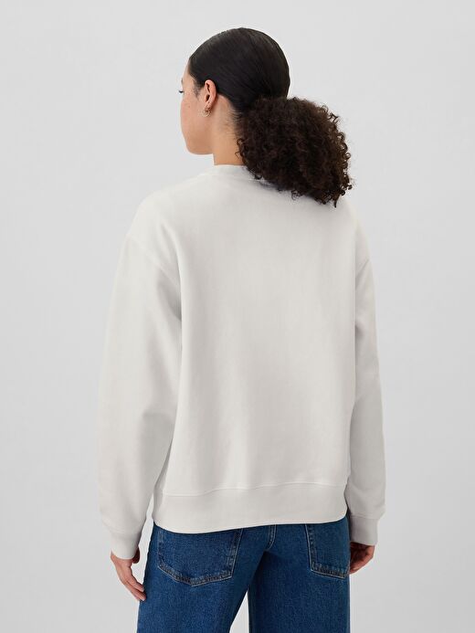 Gap Logo Bisiklet Yaka Fleece Sweatshirt 4