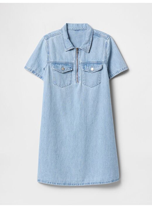 Cepli Denim Elbise 4