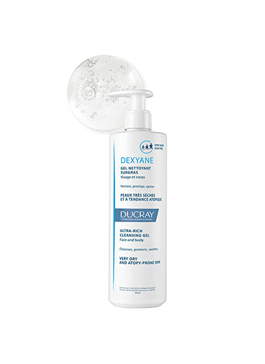 Ducray Dexyane Ultra Rich Cleansing Gel 400 ml 3