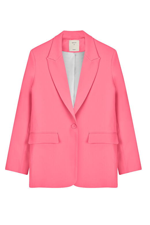 Blazer Ceket Neon Pembe 2
