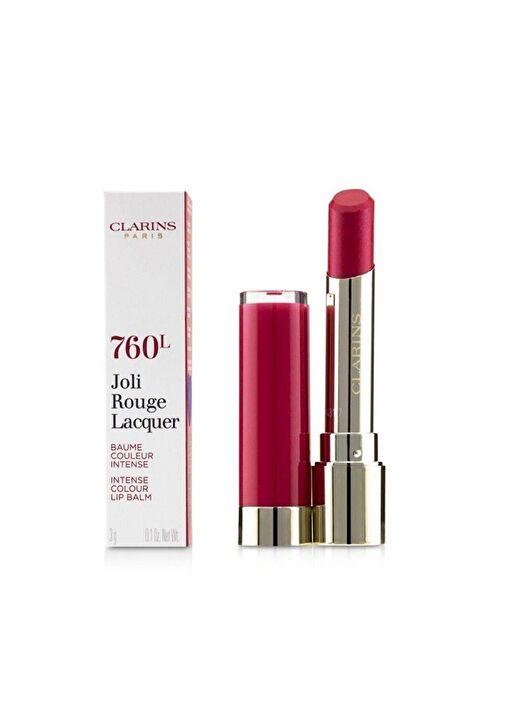Clarins Joli Rouge Lacquer 760L Pink Cranberry Ruj 2