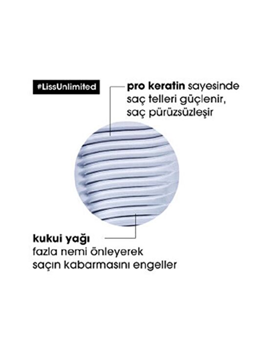 Serie Expert Liss Unlimited Elektriklenme Karşıtı Ve Yumuşaklık Veren Şampuan 500 Ml 4