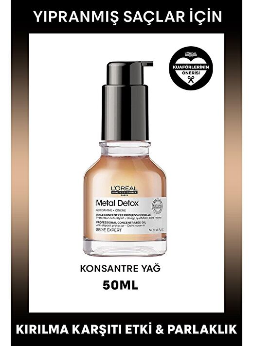 Loreal Professionnel Serie Expert Metal Detox Oil Konsantre Yağ 50 Ml 1